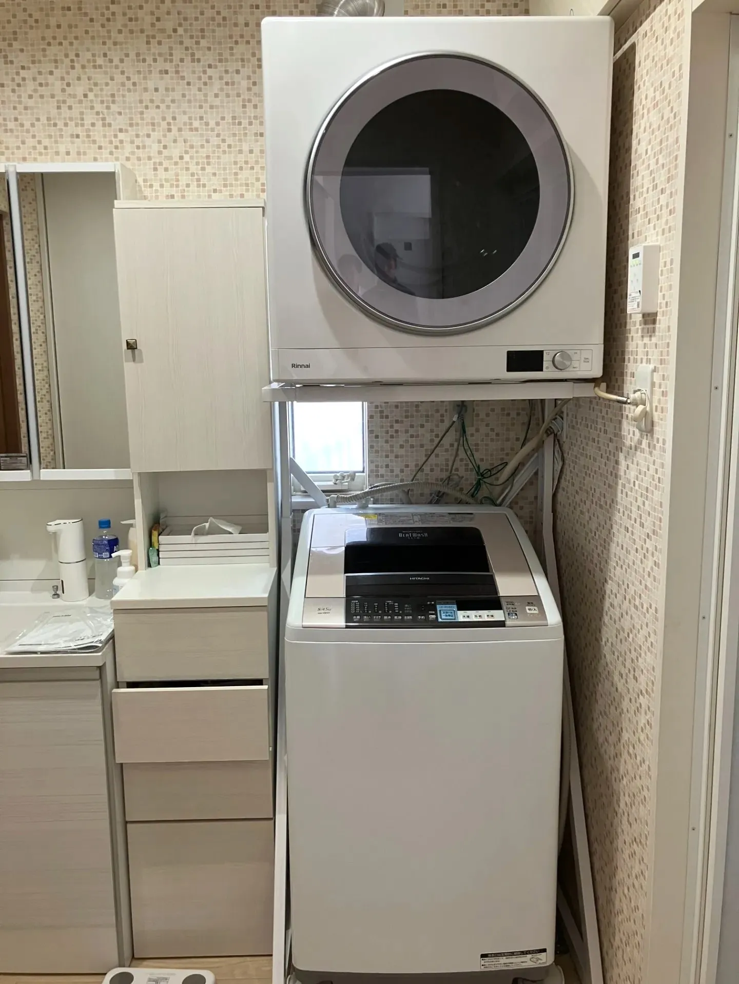 垂水区で洗面室に乾太くんを設置した事例